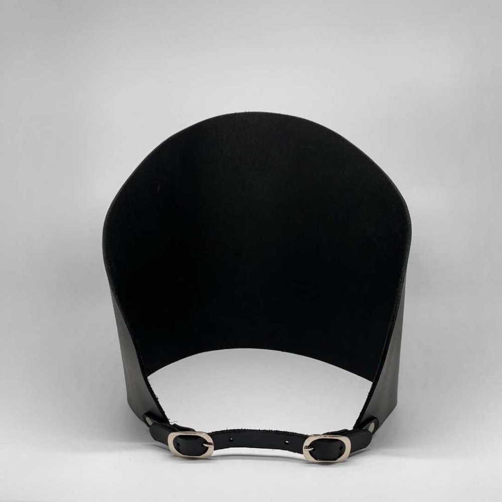 Dehanche-inspired Simple Corset Belt in Satin Black Leather